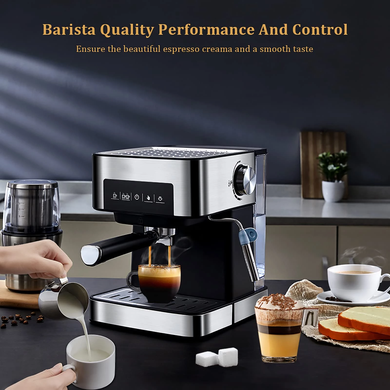 Pronetspace Product Image - Florence Machine à Café Expresso Digital