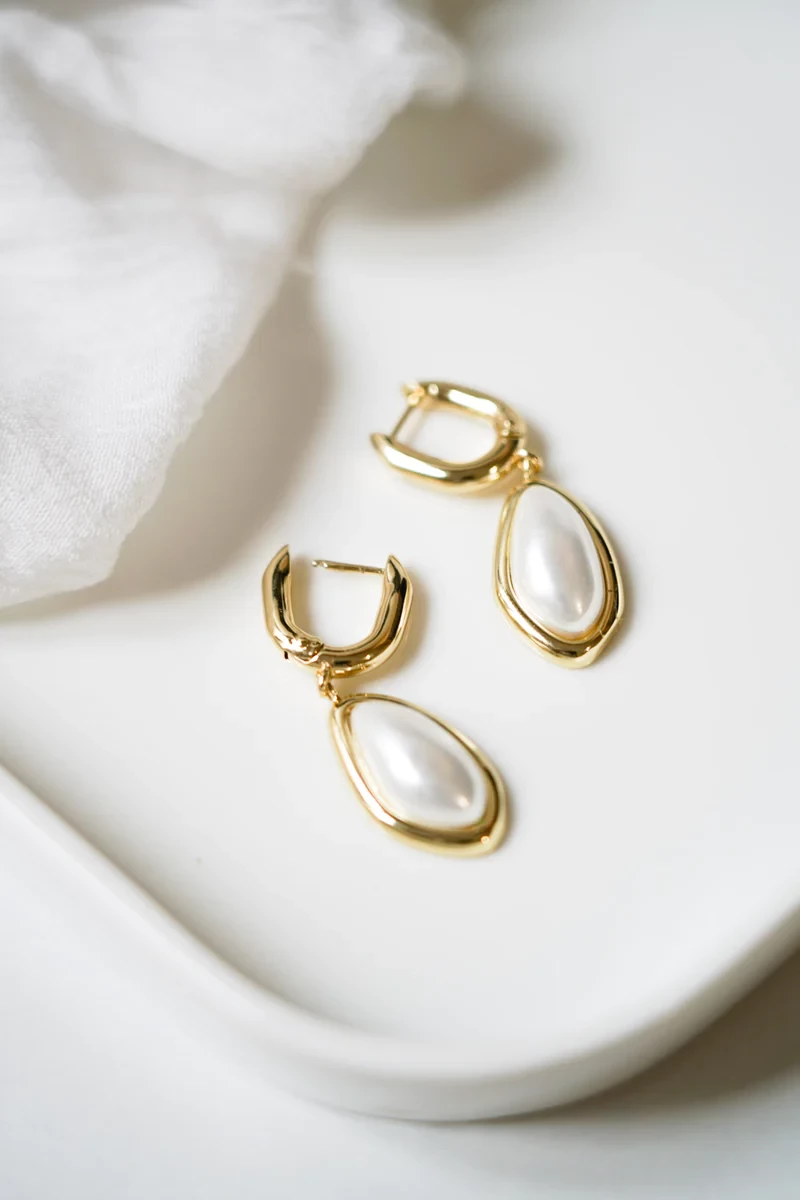 Pronetspace Product Image - Paire de boucles d'oreilles diamant doré