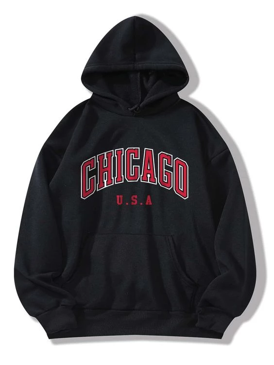 Pronetspace Product Image - Autumn Winter Fleece Lined Thickened Hooded Sweatshirt