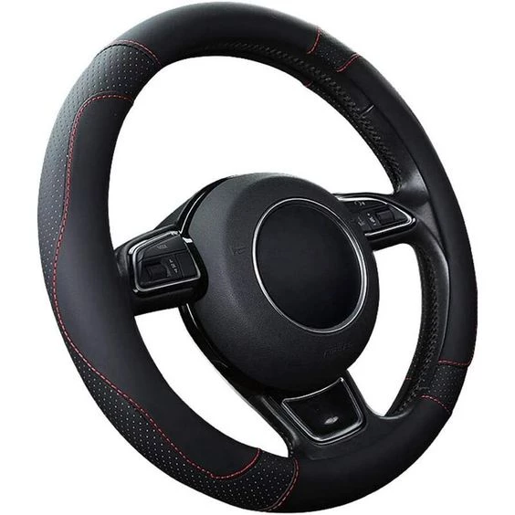 Pronetspace Product Image - Couvre Volant de Voiture en Cuir 