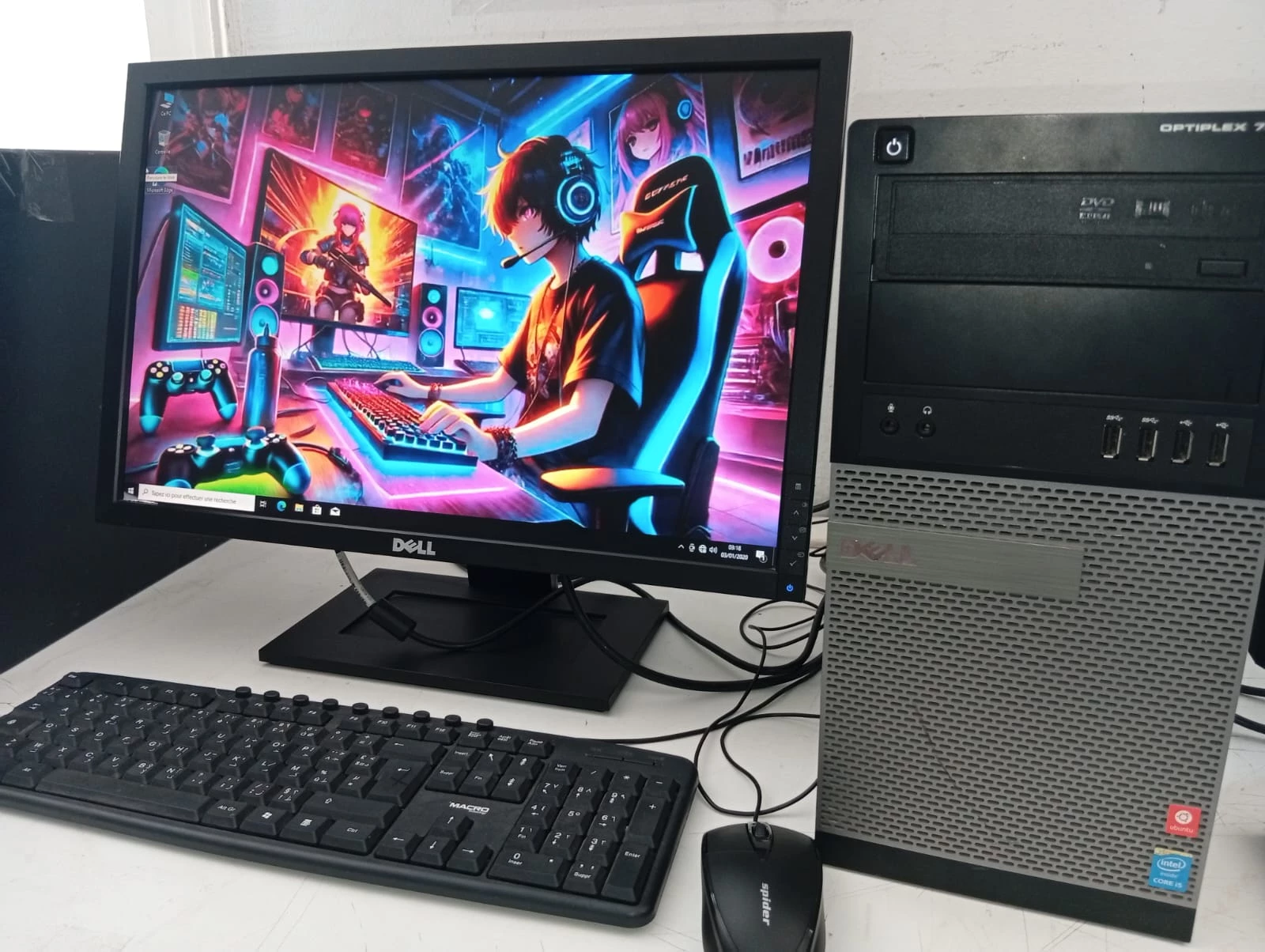 Pronetspace Product Image - PC de Bureau Complet Dell OptiPlex - Core i5-4eme / 8 Go RAM + Écran Dell