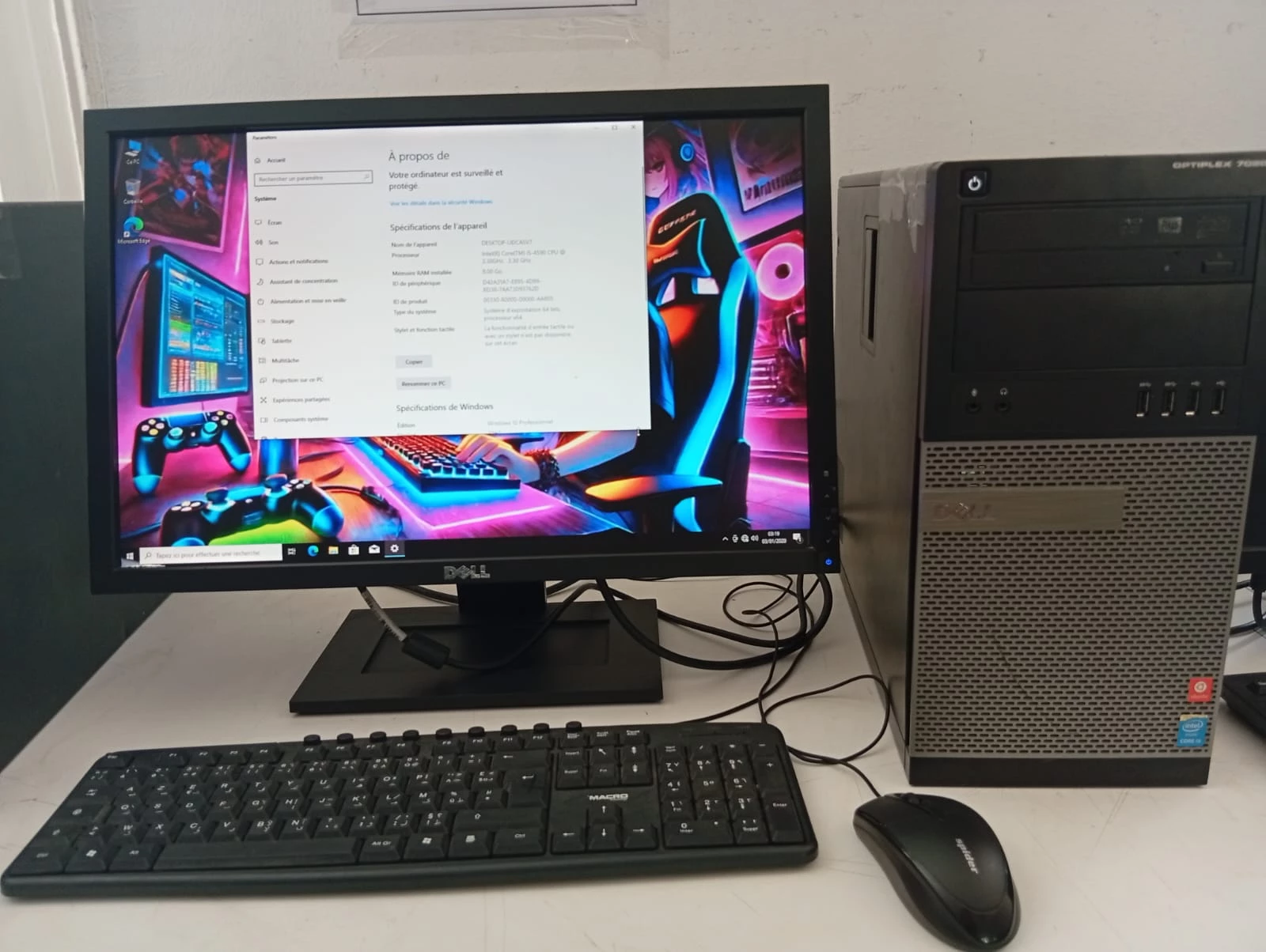 Pronetspace Product Image - PC de Bureau Complet Dell OptiPlex - Core i5-4eme / 8 Go RAM + Écran Dell